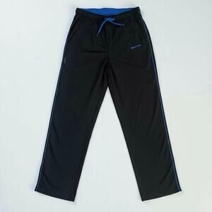 Zengvee Mens Black & Blue Hyper-Fit Track Pants